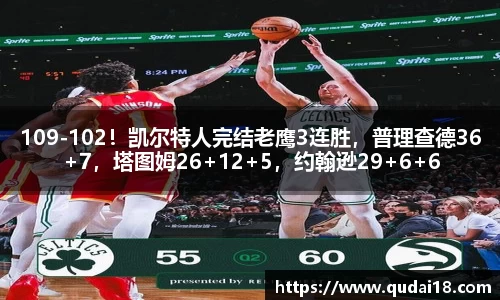 109-102！凯尔特人完结老鹰3连胜，普理查德36+7，塔图姆26+12+5，约翰逊29+6+6